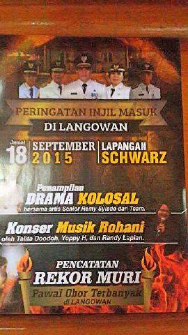 Kawanua Surabaya Gelar Drama Kolosal Masuknya Injil di Langowan
